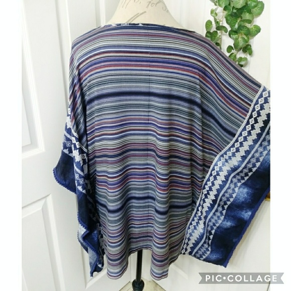 Avenue Poncho Top Size 14 - Picture 5 of 7